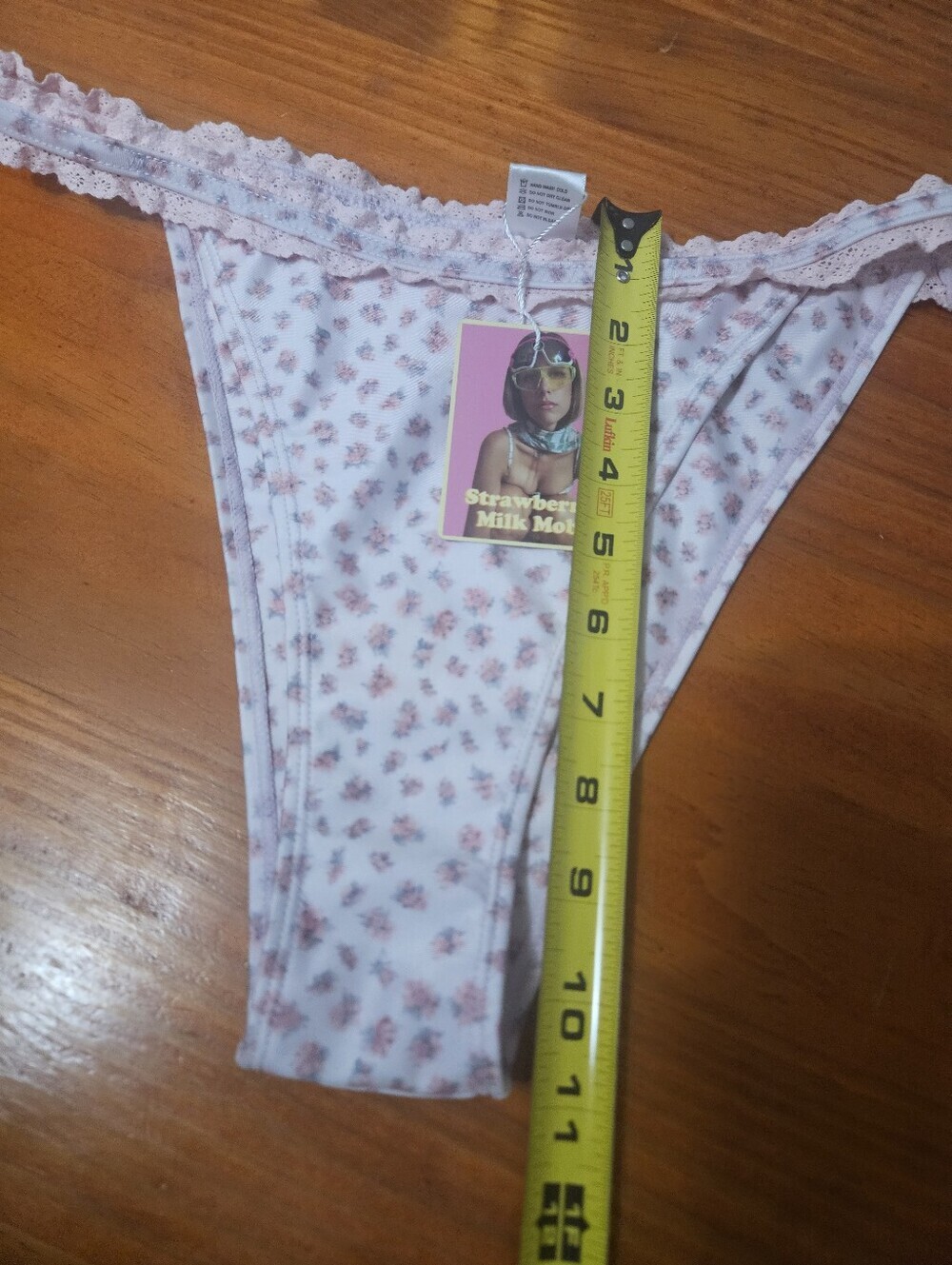 strawberry milk mob Pink Floral Cheeky Bikini Bottoms XL! - Picture 5 of 6